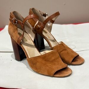 Louise et Cie Tan Block Heel Sandals